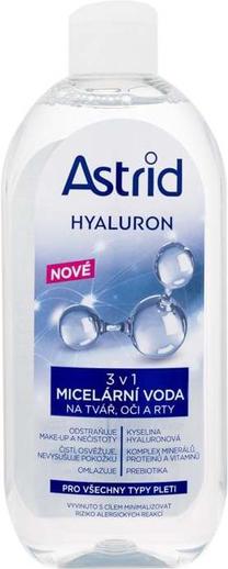 Мицеллярная вода Astrid Hyaluron 3in1, 400 мл