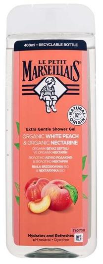 Kūno prausimosi želė Le Petit Marseillais Organic White Peach & Nectarine, 400 ml