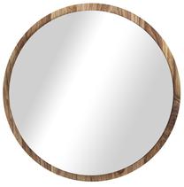 Зеркало Kalune Design MV-C, подвесной, 45 см x 45 см, ореховый цв.