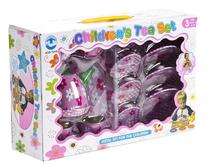Rotaļu virtuves piederumi Elephant Toys Tea Set, zaļa krās./rozā krās.