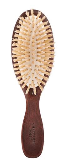 Matu birste Christophe Robin Travel Hair Brush, brūna krās.