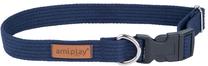 Ошейник для собак Amiplay Cotton, синий цв., 450 - 700 мм x 30 мм, 45-70