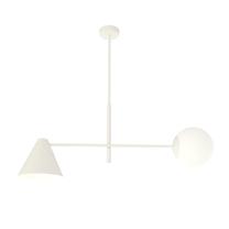 Valgusti rippuv Emibig Hermes 2 White 1348/2, E14, 2 x 10 W, valge v. / valge v.