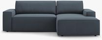 Kampinė sofa - lova Micadoni Jodie MIC_RCF_78_F1_JODIE3, mėlyna sp., dešininė, 246 x 151 cm x 86 cm