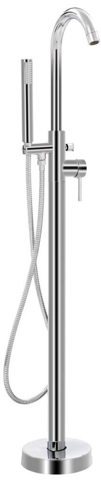 Vannas jaucējkrāns VLX Freestanding, nerūsējošā tērauda krās.