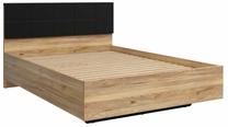 Кровать полтора места Henson L153-LOZ/140/A1-DMU/CA, 140 x 200 cm, mauvella oak цв., без матраса, с решеткой