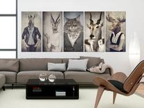 Reprodukcija Artgeist Animal Masks I HK7096-DKM, 100 cm x 40 cm