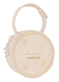 Čiulptukų ir kramtukų laikiklis Miniland Dolce Vanilla, 0 mėn., vanilinė