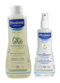 Kūno priežiūros rinkinys Mustela Shampoo & Hair Styler, 700 ml, 2 vnt.