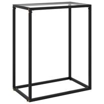 Konsoles galds VLX, caurspīdīga krās./melna krās., 60 cm x 35 cm x 75 cm
