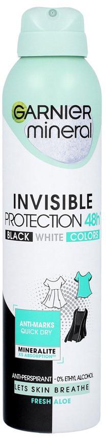 Kūno dezodorantas Garnier Mineral Invisible Protection 48h Fresh Aloe, 0.25 l