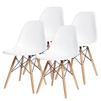Kėdžių rinkinys ModernHome DC8118-4, matinė, balta sp., 38.5 cm x 38.5 cm x 83 cm, 4 vnt.