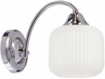 Lampa sienas Candellux Lighting Dopo 21-51752, E27, 1 x 40 W, balta krās. / sudraba krās.