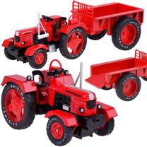 Žaisliniai traktoriai su priedais With Tipping Trailer, 1:18, raudona sp.