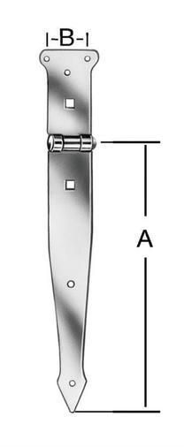 Eņģes vārtiem Vorman, 3.5 cm
