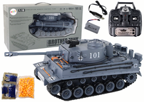 Rc tankas Lean Toys 16272, 1:18, pilka sp.