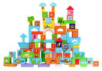 Medinės kaladėlės Beilaluna Ocean Blocks 21294