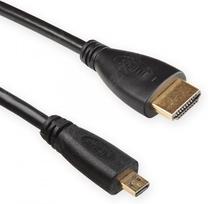 Vads 4World Micro HDMI / HDMI HDMI male, Micro HDMI male, 1.8 m, melna krās.