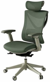 Darba krēsls Desktronic SitPro, 74 x 74 x 109.5 - 133 cm, olīvzaļa krās.