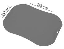 Virtuves dēlis Zyle Cutting Board ZY142CBKG, pelēka krās., 34.5 cm x 23.7 cm