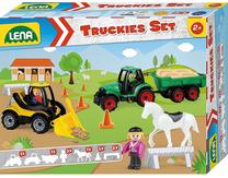 Игрушечные тракторы с аксессуарами Lena Truckies Set Farm 01632, многоцветный