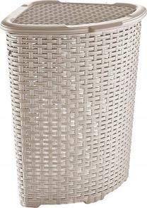 Veļas kaste Katex Rattan, 52 l, bēša krās., 40 cm x 40 cm x 58 cm