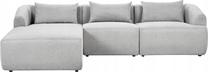 Kampinė sofa Beliani Svansele, pilka sp., kairinė, 278 x 174 cm x 72 cm