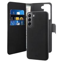 Telefona vāciņš Puro Wallet, melna krās., Samsung