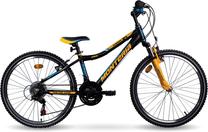 Vaikiškas dviratis Monteria Junior, juoda sp./geltona sp., 24", 24"