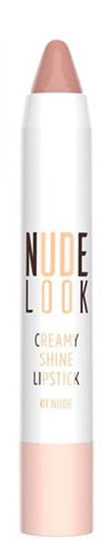 Lūpų dažai Golden Rose Nude Look Creamy Shine, šviesiai ruda sp., 01 nude