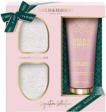 Kūno priežiūros rinkinys Baylis & Harding Jojoba, Vanilla & Almond Oil, 3 vnt.