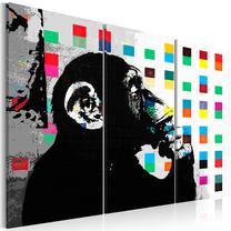 Reprodukcija Artgeist The Thinker Monkey By Banksy HK6341, 60 cm x 40 cm