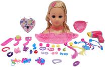 Голова куклы с аксессуарами Happy Friend Make Up Dollhead Blonde