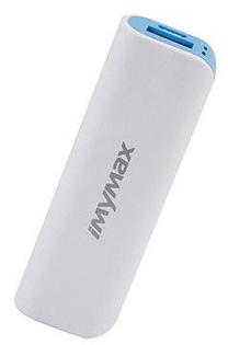 Nešiojamas įkroviklis (Power bank) iMyMax, 2600 mAh, mėlyna sp./balta sp.