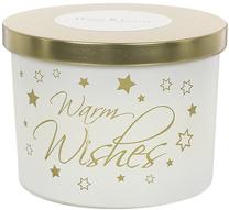 Žvakė, aromatinė Warm Wishes, 25 h, 240 g, aukso sp./balta sp.