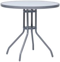 Dārza galds VLX Garden Table, pelēka krās., 80 cm x 80 cm x 72 cm