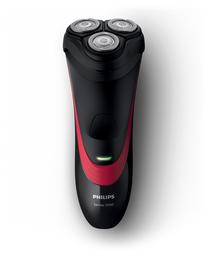 Barzdaskutė Philips Series 1000 S1310/04, li-ion, juoda sp./raudona sp.