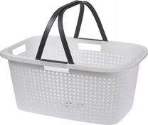 Skalbinių krepšys Storage Solutions 62737, 67 l, balta sp., 60 cm x 26 cm x 40 cm