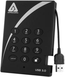Kietasis diskas Apricorn Aegis Padlock A25, HDD, 2 TB, juoda sp.