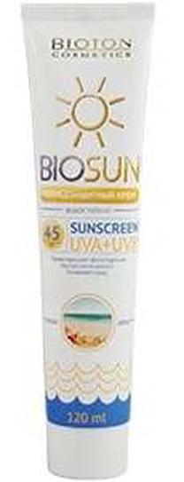 Kremas įdegio priežiūrai Bioton Biosun SPF45, 120 ml