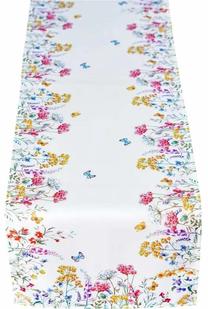 Stalo takelis stačiakampė OHA22-1, balta/geltona/rožinė, 40 x 140 cm