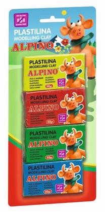 Plastilinas Alpino 1ADP000934, įvairių spalvų, 200 g