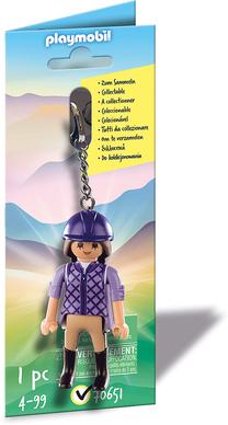 Фигурка-игрушка Playmobil Keychain Horse Rider 70651, 7.5 см, многоцветный