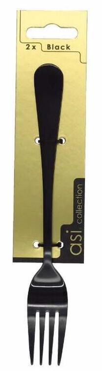 Šakutė Asi Collection Black, nerūdijantysis plienas, juoda sp., 2 vnt., 20 cm
