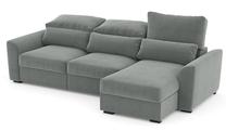 Kampinė sofa - lova Home4you Tito 63960, pilka sp., 100 x 235 cm x 96 cm