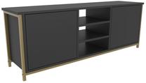 TV galds Kalune Design Otis, antracīta krās./zelta krās., 35.3 cm x 140 cm x 50.8 cm