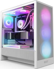 Kompiuterio korpusas NZXT H5 Flow RGB, balta sp.