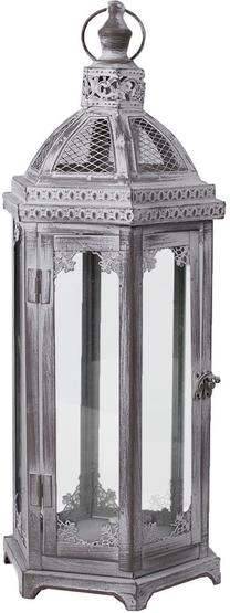 Žvakidė Home4you, metalas, 46 cm, pilka sp.