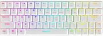 Bezvadu spēļu tastatūra BlitzWolf BW-KB0 Red, EN, balta krās.