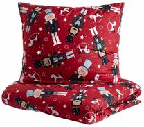 Kalėdinis patalynės užvalkalų komplektas Homla Aitona 712951, raudonas, 140 x 200 cm